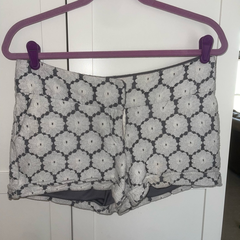 Maurice’s Navy Blue and White Lace Patterned Micro Shorts